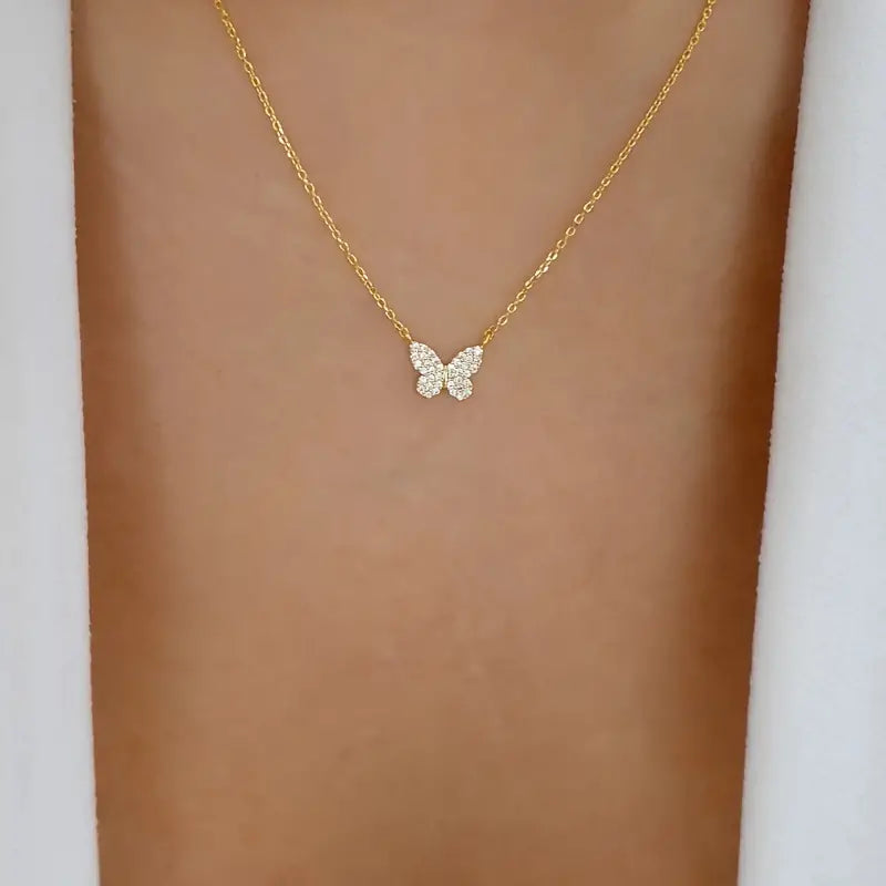 Shinny Butterfly Necklace