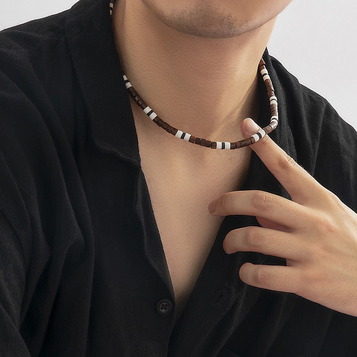 Modern Wooden Necklace